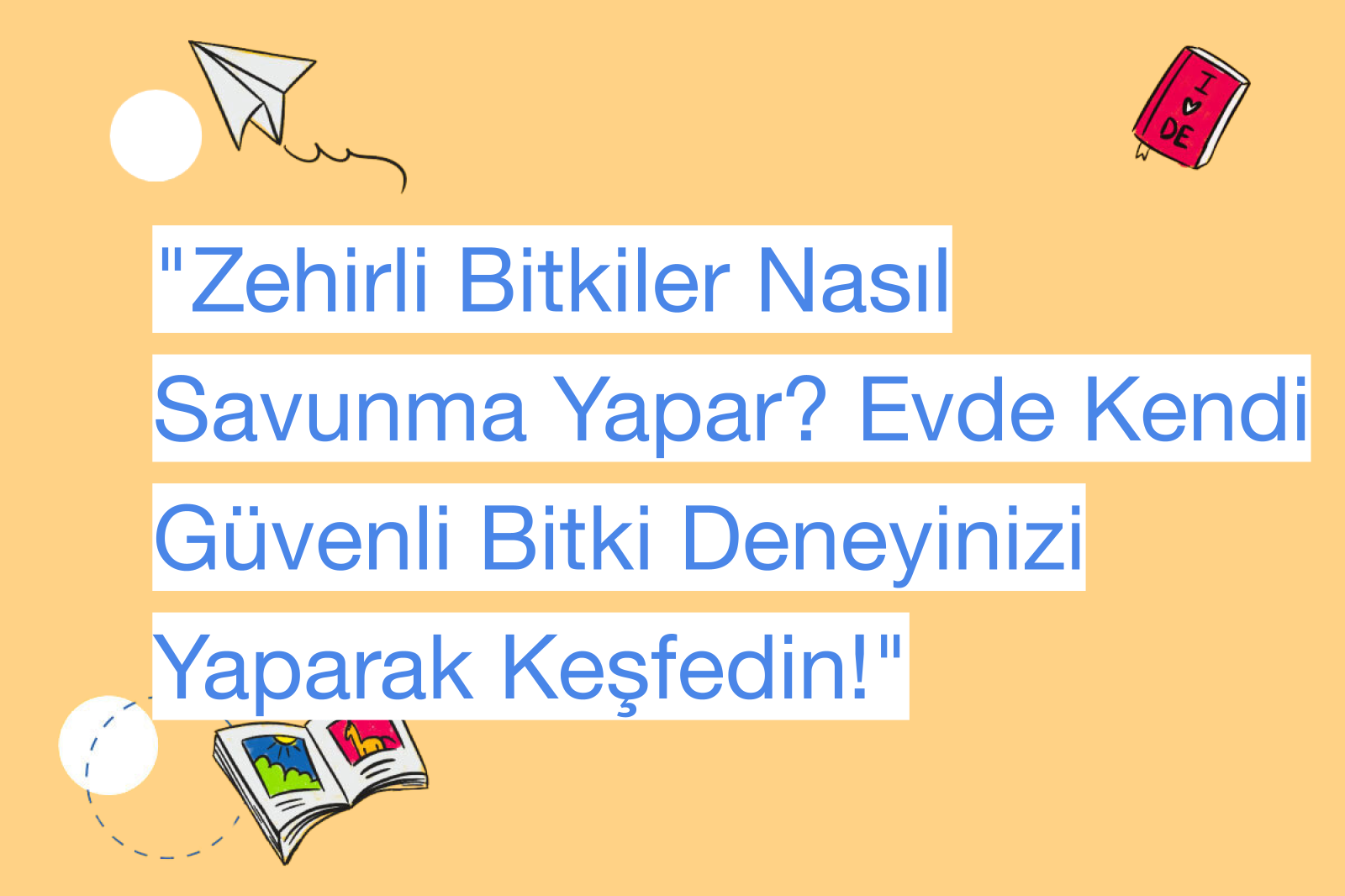 "Zehirli Bitkiler Nasıl Savunma Yapar? Evde Kendi Güvenli Bitki Deneyinizi Yaparak Keşfedin!"