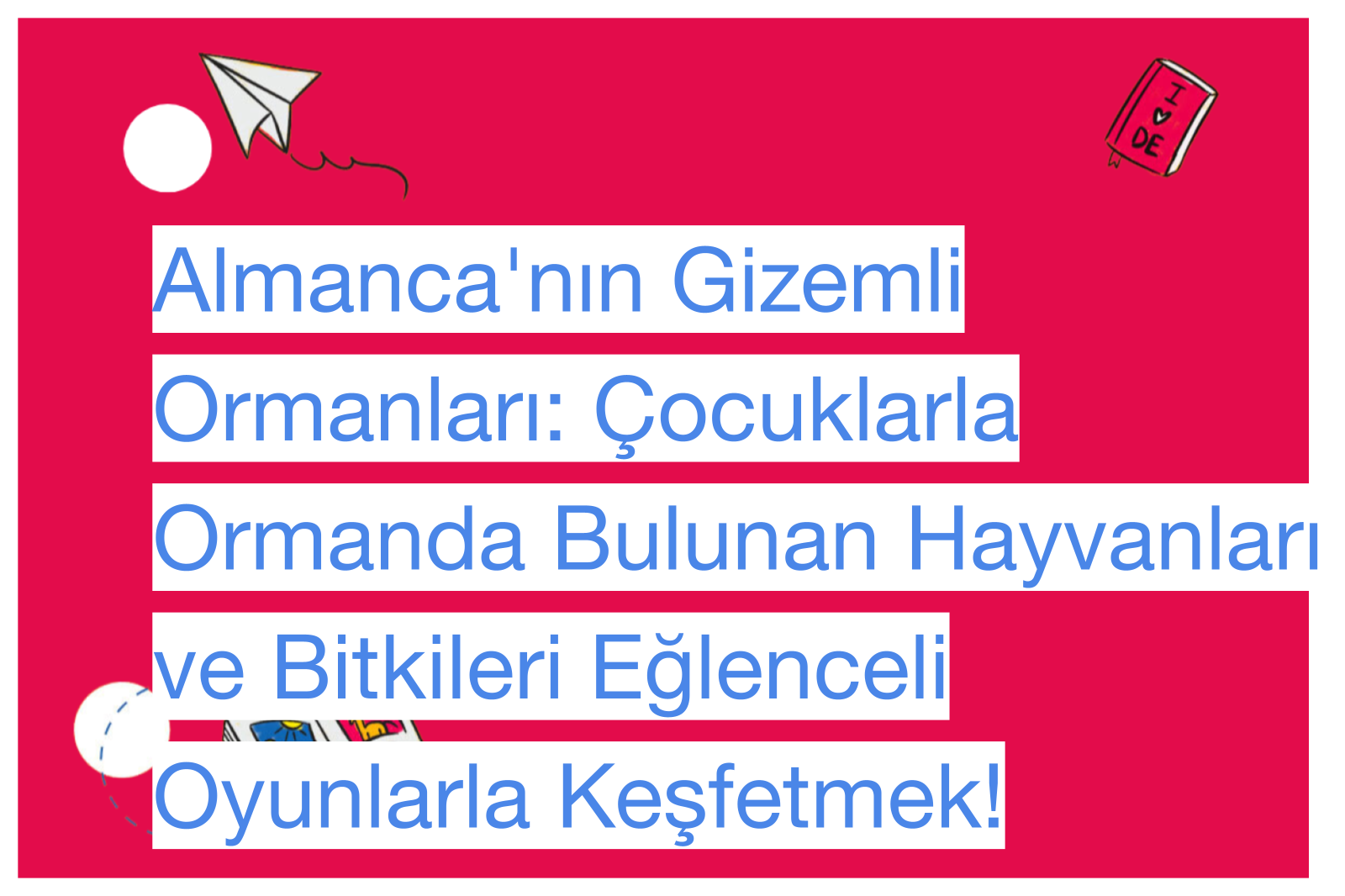 Almanca'nın Gizemli Ormanları: Çocuklarla Ormanda Bulunan Hayvanları ve Bitkileri Eğlenceli Oyunlarla Keşfetmek!