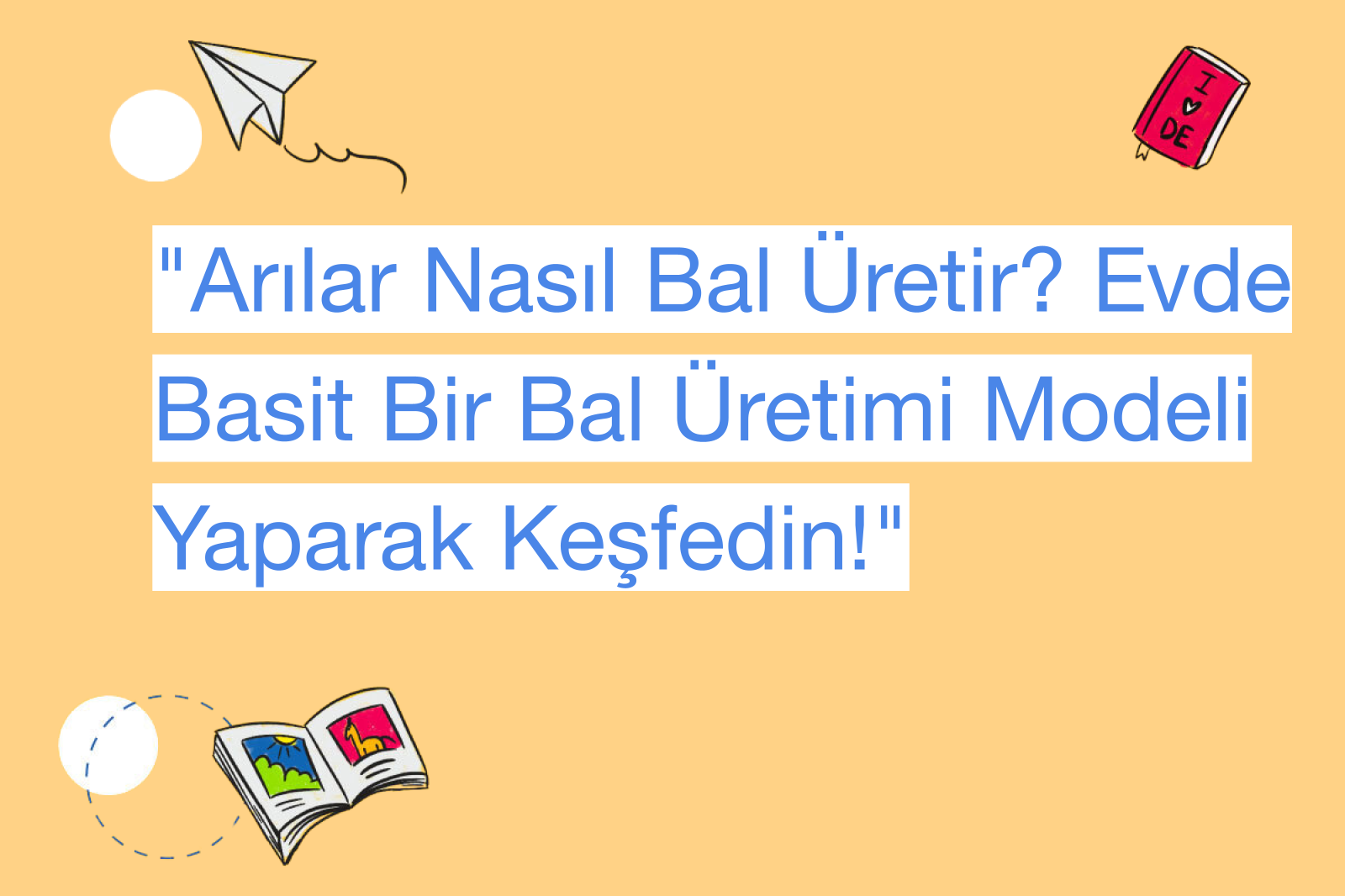 "Arılar Nasıl Bal Üretir? Evde Basit Bir Bal Üretimi Modeli Yaparak Keşfedin!"