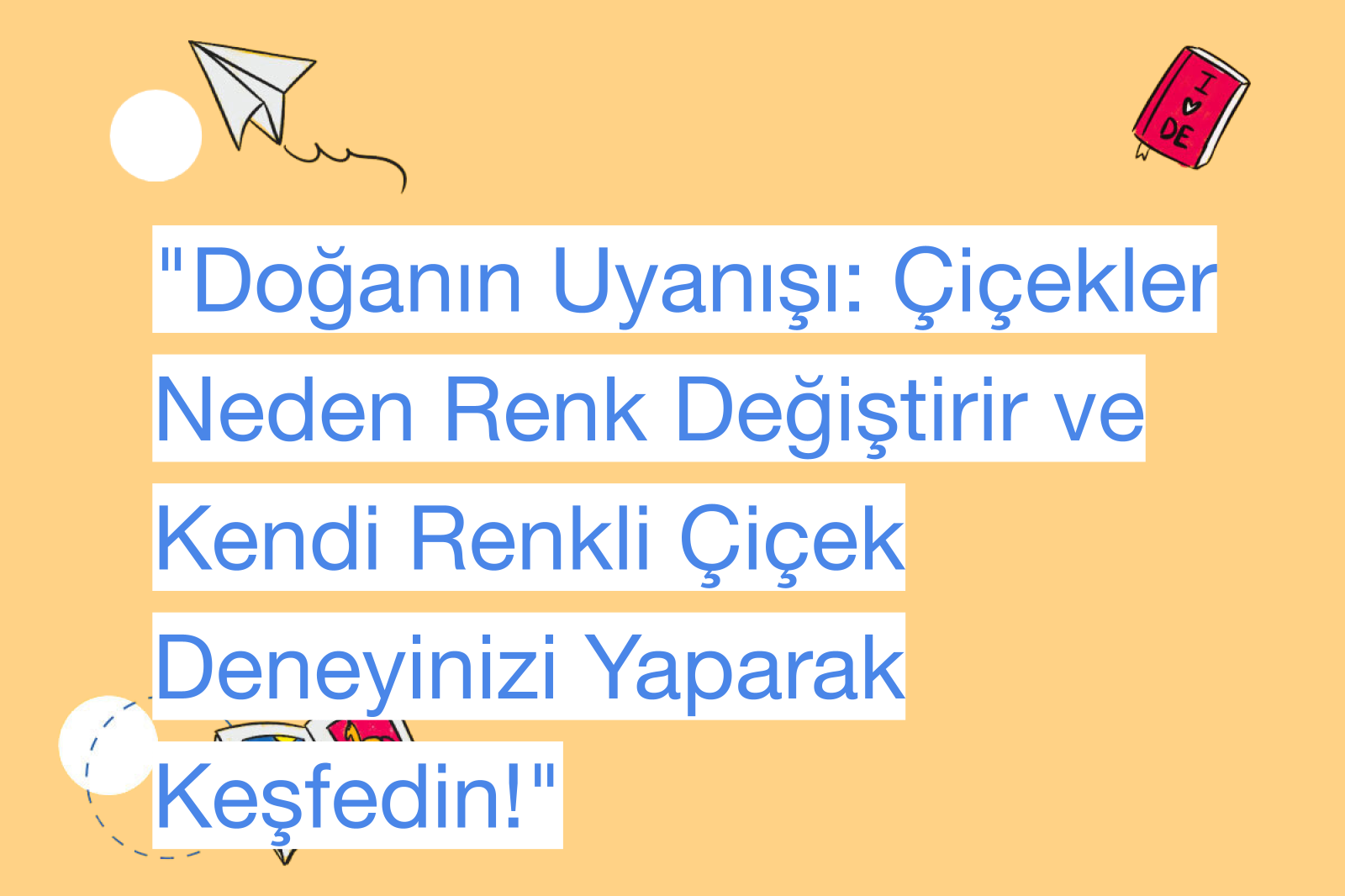 "Doğanın Uyanışı: Çiçekler Neden Renk Değiştirir ve Kendi Renkli Çiçek Deneyinizi Yaparak Keşfedin!"